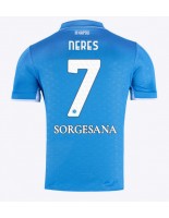 SSC Napoli David Neres #7 Domácí Dres 2024-25 Krátký Rukáv